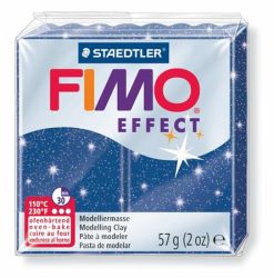FIMO Gyurma, 57 g, égethető, FIMO "Effect", csillámos kék