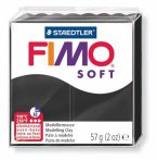 FIMO Gyurma, 57 g, égethető, FIMO "Soft", fekete FIMO Gyurma, 57 g, égethető, FIMO "Soft", fekete