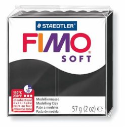 FIMO Gyurma, 57 g, égethető, FIMO "Soft", fekete FIMO Gyurma, 57 g, égethető, FIMO "Soft", fekete