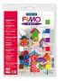   FIMO Gyurma készlet, 9x25 g, égethető, FIMO "Soft Basic", 9 különböző szín