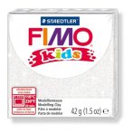 FIMO Gyurma, 42 g, égethető, FIMO "Kids", glitteres fehér FIMO Gyurma, 42 g, égethető, FIMO "Kids", glitteres fehér