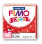   FIMO Gyurma, 42 g, égethető, FIMO "Kids", glitteres piros