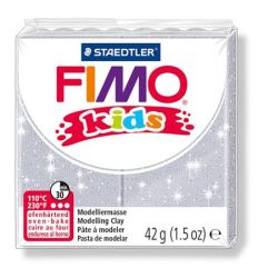 FIMO Gyurma, 42 g, égethető, FIMO "Kids", glitteres ezüst FIMO Gyurma, 42 g, égethető, FIMO "Kids", glitteres ezüst