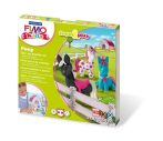   FIMO Gyurma készlet, 4x42 g, égethető, FIMO "Kids Form & Play", pónik
