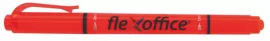 FLEXOFFICE Szövegkiemelő, 1,0/4,0 mm, kétvégű, FLEXOFFICE "HL01", narancs
