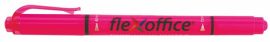 FLEXOFFICE Szövegkiemelő, 1,0/4,0 mm, kétvégű, FLEXOFFICE "HL01", rózsaszín