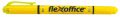  FLEXOFFICE Szövegkiemelő, 1,0/4,0 mm, kétvégű, FLEXOFFICE "HL01", sárga