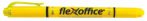   FLEXOFFICE Szövegkiemelő, 1,0/4,0 mm, kétvégű, FLEXOFFICE "HL01", sárga
