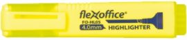 FLEXOFFICE Szövegkiemelő, 1-4 mm, FLEXOFFICE "HL05", sárga