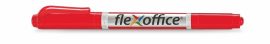 FLEXOFFICE Alkoholos marker, 0,4/1,0 mm, kúpos, kétvégű, FLEXOFFICE "PM01", piros FLEXOFFICE Alkoholos marker, 0,4/1,0 mm, kúpos, kétvégű, FLEXOFFICE "PM01", piros