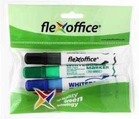 FLEXOFFICE Táblamarker, 2,5 mm, kúpos, szett, FLEXOFFICE "WB02", 4 szín FLEXOFFICE Táblamarker, 2,5 mm, kúpos, szett, FLEXOFFICE "WB02", 4 szín