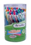 FLEXOFFICE Zseléstoll, 0,35 mm, nyomógombos, vegyes színű test, FLEXOFFICE "Trendee", kék FLEXOFFICE Zseléstoll, 0,35 mm, nyomógombos, vegyes színű test, FLEXOFFICE "Trendee", kék