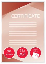 GBC Meleglamináló fólia, 75 mikron, A4, fényes, öntapadó, GBC "Peel'n Stick" GBC Meleglamináló fólia, 75 mikron, A4, fényes, öntapadó, GBC "Peel'n Stick"