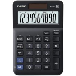 CASIO Számológép, asztali, 10 számjegy, CASIO "MS-10 F", fekete CASIO Számológép, asztali, 10 számjegy, CASIO "MS-10 F", fekete