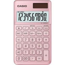 CASIO Zsebszámológép, 10 számjegy, CASIO "SL 1000", világos rózsaszín CASIO Zsebszámológép, 10 számjegy, CASIO "SL 1000", világos rózsaszín