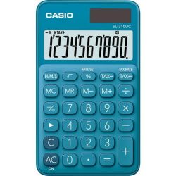 CASIO Zsebszámológép, 10 számjegy, CASIO "SL 310" kék CASIO Zsebszámológép, 10 számjegy, CASIO "SL 310" kék