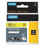 DYMO Feliratozógép szalag, flexibilis ID, 12 mm x 3,5 m, DYMO "Rhino", sárga-fekete DYMO Feliratozógép szalag, flexibilis ID, 12 mm x 3,5 m, DYMO "Rhino", sárga-fekete