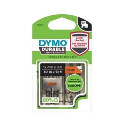 DYMO Feliratozógép szalag, 12 mm x 3 m, tartós, DYMO "D1", narancssárga-fekete DYMO Feliratozógép szalag, 12 mm x 3 m, tartós, DYMO "D1", narancssárga-fekete
