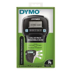 DYMO Elektromos feliratozógép, DYMO "LM 160", fekete, + 3 db D1 szalag DYMO Elektromos feliratozógép, DYMO "LM 160", fekete, + 3 db D1 szalag