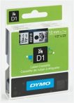   DYMO Feliratozógép szalag, 9 mm x 7 m, DYMO "D1", víztiszta-fekete