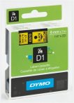   DYMO Feliratozógép szalag, 6 mm x 7 m, DYMO "D1", sárga-fekete