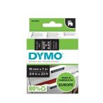 DYMO Feliratozógép szalag, 19 mm x 7m DYMO "D1", fekete-fehér DYMO Feliratozógép szalag, 19 mm x 7m DYMO "D1", fekete-fehér