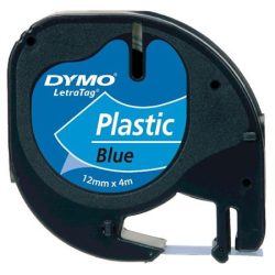 DYMO Feliratozógép szalag, 12 mm x 4 m, DYMO "Letratag", kék DYMO Feliratozógép szalag, 12 mm x 4 m, DYMO "Letratag", kék