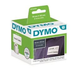 DYMO Etikett, LW nyomtatóhoz, 54x101 mm, 220 db etikett, DYMO DYMO Etikett, LW nyomtatóhoz, 54x101 mm, 220 db etikett, DYMO