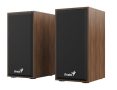   GENIUS Hangszóró, 2.0, 6W, USB táp, fa burkolat, GENIUS "SP-HF180", barna