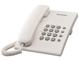 PANASONIC Telefon, vezetékes, PANASONIC "KX-TS500HGW", fehér PANASONIC Telefon, vezetékes, PANASONIC "KX-TS500HGW", fehér