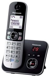 PANASONIC Telefon, vezeték nélküli, üzenetrögzítő, PANASONIC "KX-TG6821PDB", fekete PANASONIC Telefon, vezeték nélküli, üzenetrögzítő, PANASONIC "KX-TG6821PDB", fekete