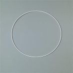 . Fém karika, fehér, EFCO, 18 cm . Fém karika, fehér, EFCO, 18 cm