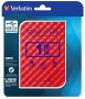   VERBATIM 2,5" HDD (merevlemez), 1TB, USB 3.0, VERBATIM "Store n Go", piros