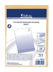 VICTORIA PAPER Redős-talpas tasak csomag, TC4, szilikonos, 40 mm talp, VICTORIA PAPER, barna kraft VICTORIA PAPER Redős-talpas tasak csomag, TC4, szilikonos, 40 mm talp, VICTORIA PAPER, barna kraft