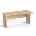   MAYAH Íróasztal, íves, jobbos, laplábbal, 160x80 cm, MAYAH "Freedom SV-23",  tölgy