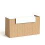   MAYAH Recepciós asztal, 190x64,5 cm, MAYAH "Freedom SV-92", kőris