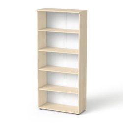 MAYAH Szekrény, 5 rendező magas, nyitott, polcos, MAYAH "Freedom SV-02", juhar