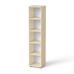 MAYAH Szekrény, 5 rendező magas, nyitott, polcos, keskeny MAYAH "Freedom SV-03", juhar