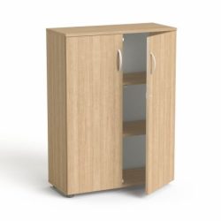 MAYAH Szekrény, 3 rendező magas, kétajtós, polcokkal, MAYAH "Freedom SV-06", kőris MAYAH Szekrény, 3 rendező magas, kétajtós, polcokkal, MAYAH "Freedom SV-06", kőris