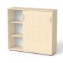   MAYAH Szekrény, 3 rendező magas, tolóajtós, polcos, MAYAH "Freedom SV-13", juhar