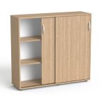 MAYAH Szekrény, 3 rendező magas, tolóajtós, polcos, MAYAH "Freedom SV-13", kőris MAYAH Szekrény, 3 rendező magas, tolóajtós, polcos, MAYAH "Freedom SV-13", kőris