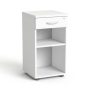   MAYAH Szekrény, asztalmagas, fiókos, nyitott polcos, MAYAH "Freedom SV-14", fehér
