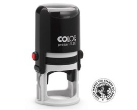 COLOP Bélyegző, kör, COLOP " Printer R 30", fekete cserepárnával COLOP Bélyegző, kör, COLOP " Printer R 30", fekete cserepárnával