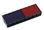   COLOP Bélyegző cserepárna, 2 db/bliszter, kétszínű változat, COLOP "E12/2", kék-piros
