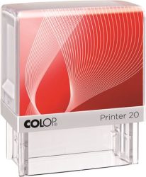 COLOP Bélyegző, COLOP "Printer IQ 20" fehér ház - fekete párnával COLOP Bélyegző, COLOP "Printer IQ 20" fehér ház - fekete párnával