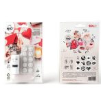 . Bélyegző, kirakós, 10 motívummal, "Nio Szerelem", fehér ház, fekete párnával . Bélyegző, kirakós, 10 motívummal, "Nio Szerelem", fehér ház, fekete párnával