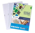   VICTORIA OFFICE Genotherm, lefűzhető, A4, 40 mikron, narancsos felület, VICTORIA OFFICE