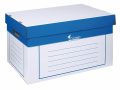   VICTORIA OFFICE Archiválókonténer, 325x460x270 mm, karton, VICTORIA OFFICE, kék-fehér
