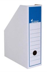 VICTORIA OFFICE Iratpapucs, karton, 80 mm, VICTORIA OFFICE, kék-fehér VICTORIA OFFICE Iratpapucs, karton, 80 mm, VICTORIA OFFICE, kék-fehér