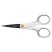 FISKARS Olló, általános, tapadásmentes, 13 cm, FISKARS "MicroTip Titanium", fehér